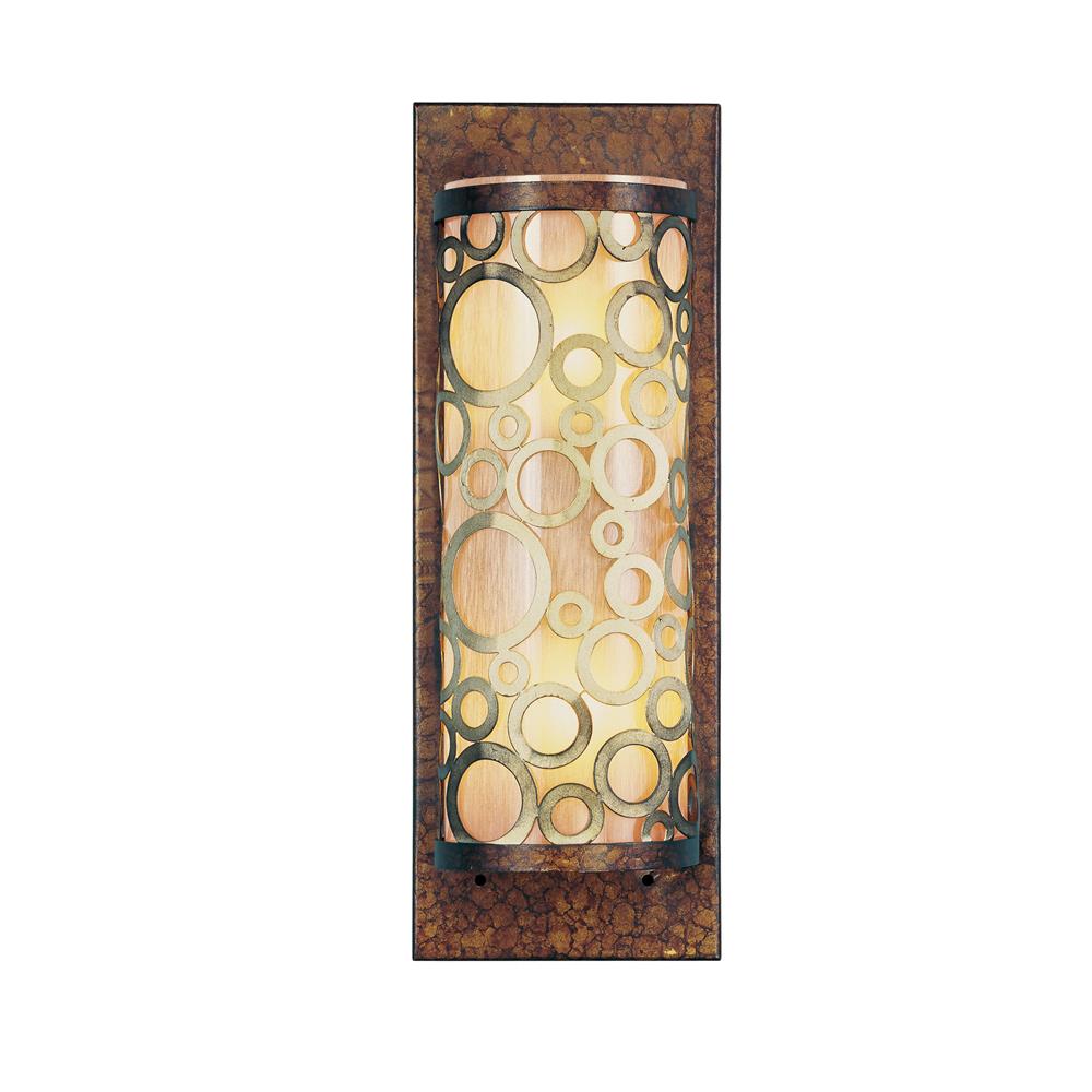 Livex Lighting 8684-64 Avalon Wall Sconce in Palacial Bronze with Gilded Accents 
